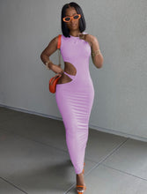 Load image into Gallery viewer, Goddess Hip Slit Maxi Dress
