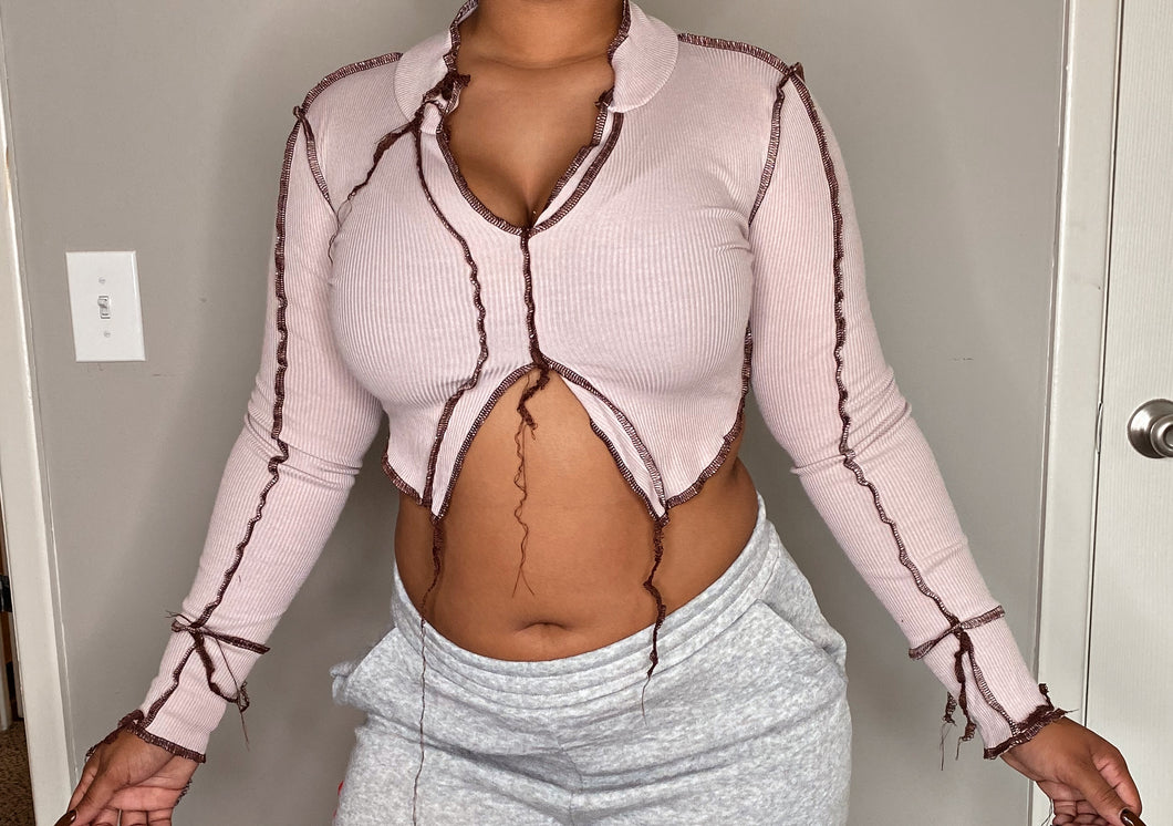 Torn to Pieces Cute Crop Top