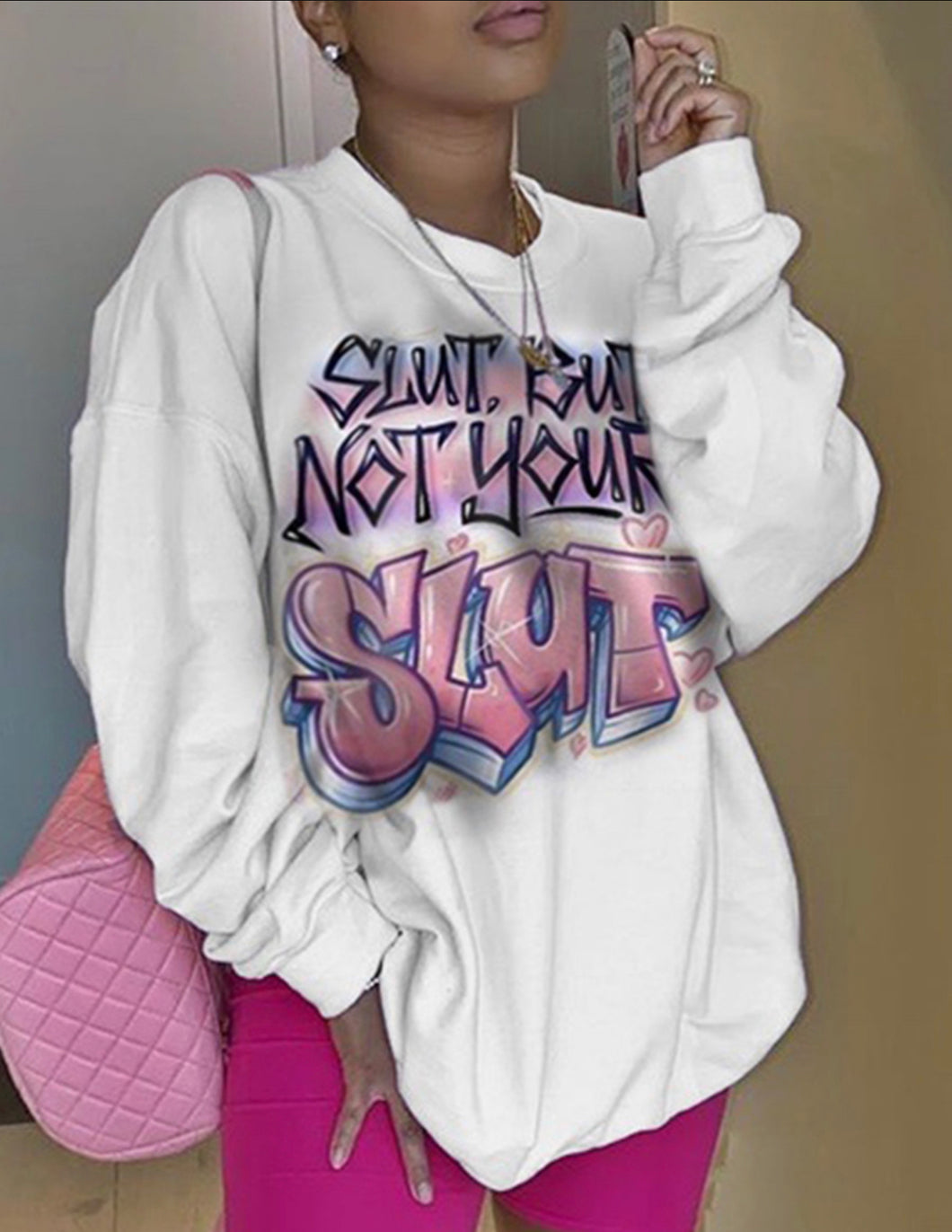 Edgy Graphic Long Sleeve Tee