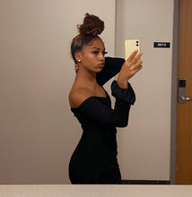 Load image into Gallery viewer, Off The Shoulder Knit Me Maxi Dress
