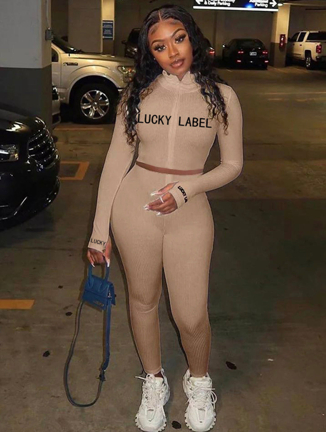 Lucky Label Exclusive Zip Up Matching Set