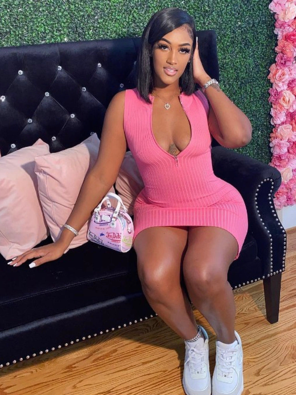 Best You Ever Had Zip Up Body Dress