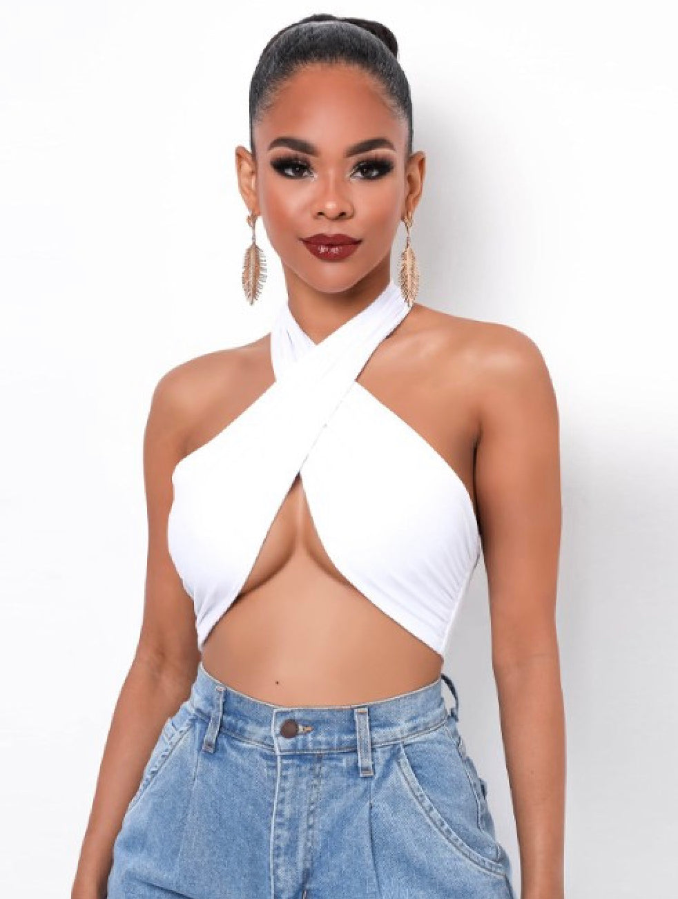 Irresistible Tie Wrap Halter Top